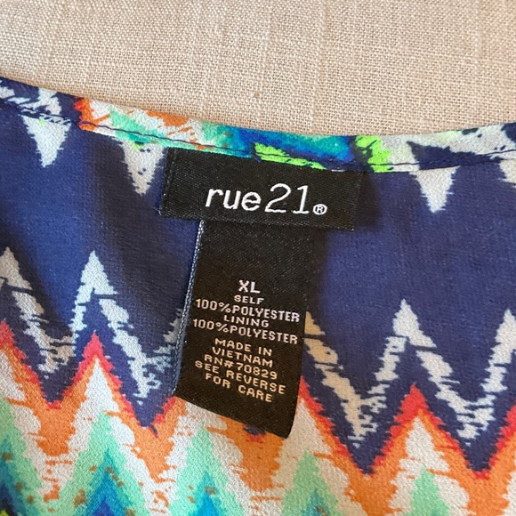 Rue21 Zigzag Pattern Mini Dress - Multicolor - Picture 6 of 7